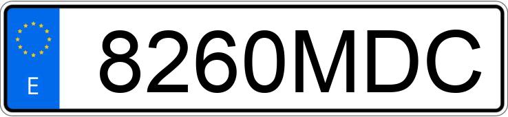Numer rejestracyjny 8260MDC posiada RENAULT KANGOO
