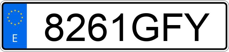 Numer rejestracyjny 8261GFY posiada BMW SERIE 3