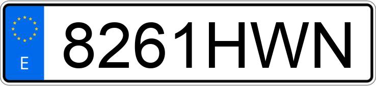 Numer rejestracyjny 8261HWN posiada PIAGGIO X7