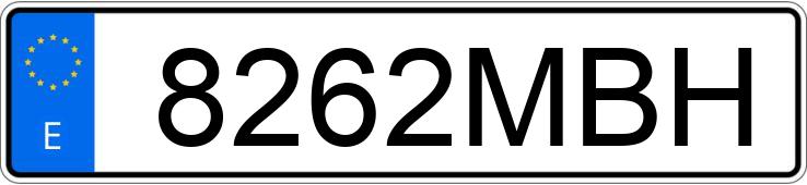 Numer rejestracyjny 8262MBH posiada TOYOTA PROACE