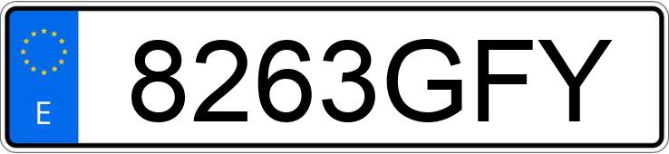 Numer rejestracyjny 8263GFY posiada SEAT IBIZA Numer rejestracyjny 8263GFY posiada SEAT IBIZA