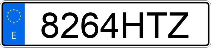 Registreringsnummeret 8264HTZ har PEUGEOT 2008