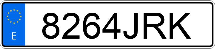 Numer rejestracyjny 8264JRK posiada RENAULT CLIO