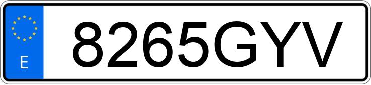 Numer rejestracyjny 8265GYV posiada SEAT LEON