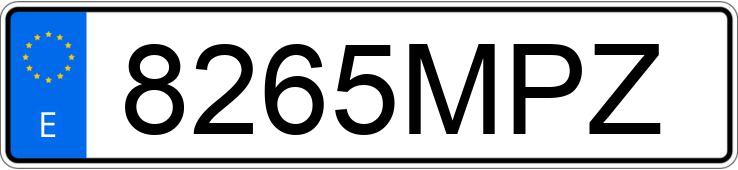 Numer rejestracyjny 8265MPZ posiada TOYOTA YARIS