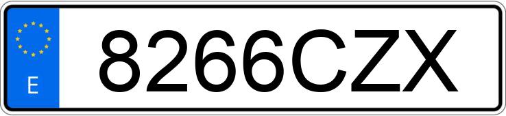 Numer rejestracyjny 8266CZX posiada OPEL ASTRA