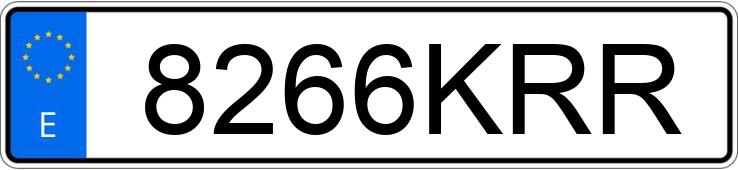 Numer rejestracyjny 8266KRR posiada BMW SERIE 4