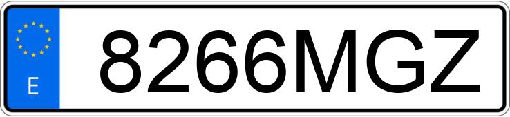 Numer rejestracyjny 8266MGZ posiada BMW SERIE 4