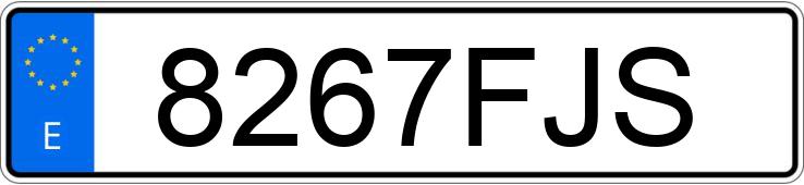 Numer rejestracyjny 8267FJS posiada PEUGEOT 307