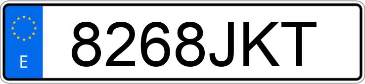 Numer rejestracyjny 8268JKT posiada CITROEN BERLINGO