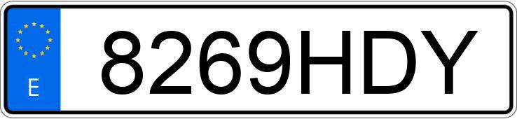 Numer rejestracyjny 8269HDY posiada NISSAN QASHQAI