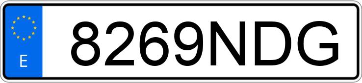 Numer rejestracyjny 8269NDG posiada PEUGEOT 2008 Numer rejestracyjny 8269NDG posiada PEUGEOT 2008