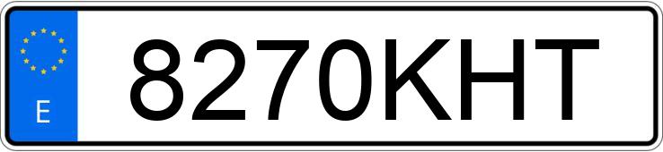 Le numéro d’enregistrement 8270KHT a KIA SPORTAGE