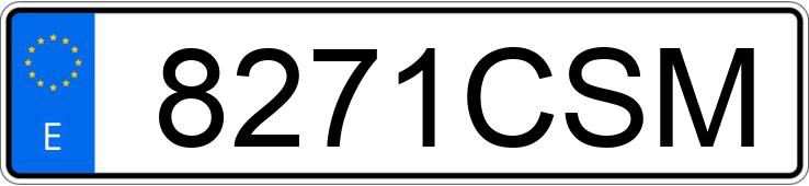 Numer rejestracyjny 8271CSM posiada OPEL ASTRA