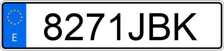 Numer rejestracyjny 8271JBK posiada FORD FOCUS