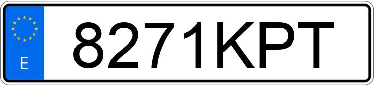 Numer rejestracyjny 8271KPT posiada JAGUAR XF