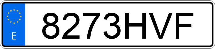 Numer rejestracyjny 8273HVF posiada AUDI A1