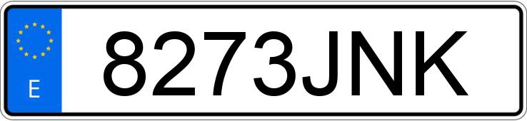 Numer rejestracyjny 8273JNK posiada TOYOTA PRIUS+