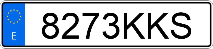 Numer rejestracyjny 8273KKS posiada VOLKSWAGEN GOLF