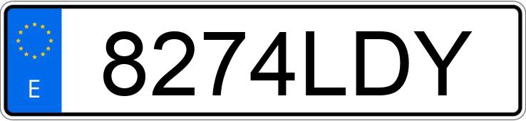 Numer rejestracyjny 8274LDY posiada TOYOTA RAV4