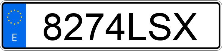 Numer rejestracyjny 8274LSX posiada VOLKSWAGEN TOURAN