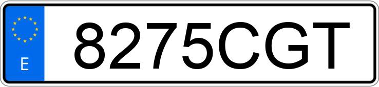 Numer rejestracyjny 8275CGT posiada ALFA ROMEO 147