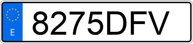 Numer rejestracyjny 8275DFV posiada PEUGEOT 307 Numer rejestracyjny 8275DFV posiada PEUGEOT 307