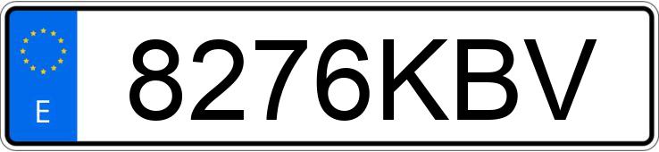 Numer rejestracyjny 8276KBV posiada OPEL ASTRA