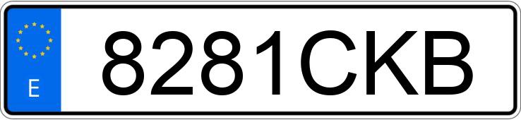 Registreringsnummeret 8281CKB har AUDI A3