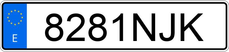 Numer rejestracyjny 8281NJK posiada VOLKSWAGEN T-ROC