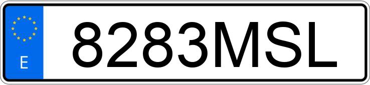 Numer rejestracyjny 8283MSL posiada SEAT ARONA Numer rejestracyjny 8283MSL posiada SEAT ARONA