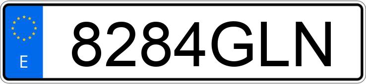 Numer rejestracyjny 8284GLN posiada NISSAN KUBISTAR