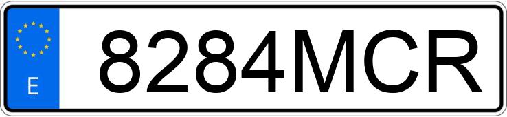 Numer rejestracyjny 8284MCR posiada BMW X6