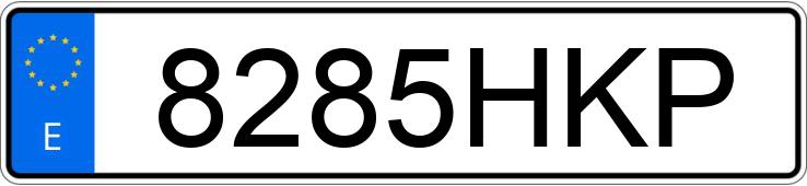 Numer rejestracyjny 8285HKP posiada TOYOTA AYGO