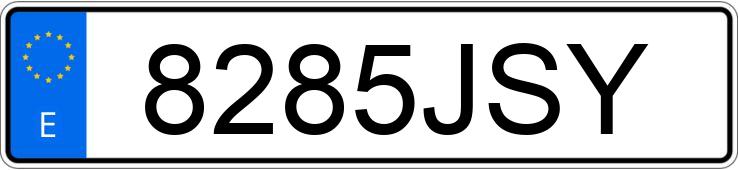 Die Registrierungsnummer 8285JSY hat SEAT IBIZA