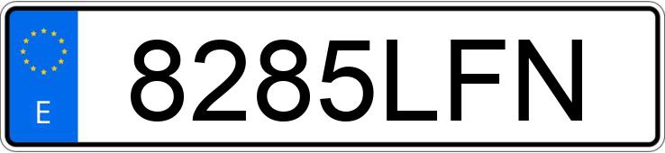Registreringsnumret 8285LFN har  