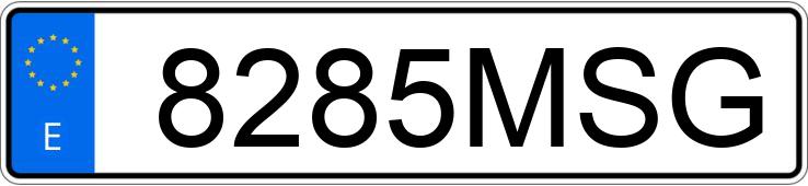 Numer rejestracyjny 8285MSG posiada SKODA FABIA