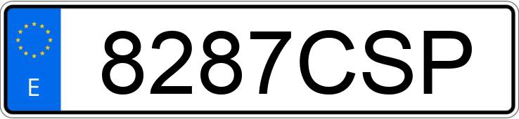 Numer rejestracyjny 8287CSP posiada FORD FOCUS