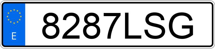 Numer rejestracyjny 8287LSG posiada VOLKSWAGEN CADDY