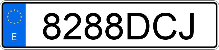 Numer rejestracyjny 8288DCJ posiada SEAT ALHAMBRA Numer rejestracyjny 8288DCJ posiada SEAT ALHAMBRA