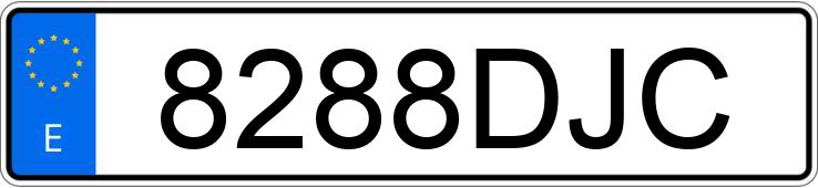 Numer rejestracyjny 8288DJC posiada SUZUKI GSF 650