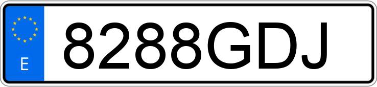 Numer rejestracyjny 8288GDJ posiada NISSAN PRIMASTAR Numer rejestracyjny 8288GDJ posiada NISSAN PRIMASTAR