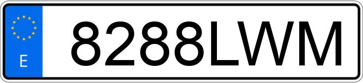 Numer rejestracyjny 8288LWM posiada TESLA MODEL X P 90 D PERFORMANCE