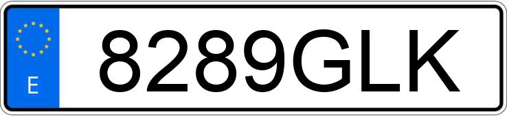 Numer rejestracyjny 8289GLK posiada MERCEDES SPRINTER