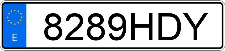 Numer rejestracyjny 8289HDY posiada BMW X5