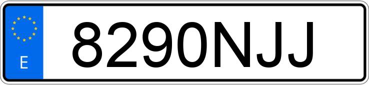 Numer rejestracyjny 8290NJJ posiada TOYOTA YARIS