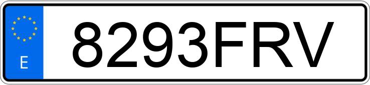 Numer rejestracyjny 8293FRV posiada BMW SERIE 3