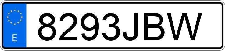 Numer rejestracyjny 8293JBW posiada PEUGEOT 308 Numer rejestracyjny 8293JBW posiada PEUGEOT 308