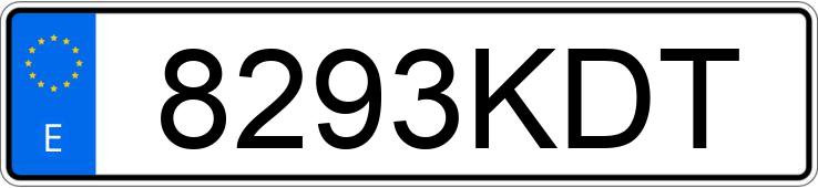 Numer rejestracyjny 8293KDT posiada MAN TGX