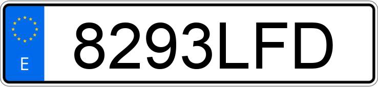 Numer rejestracyjny 8293LFD posiada PEUGEOT 208